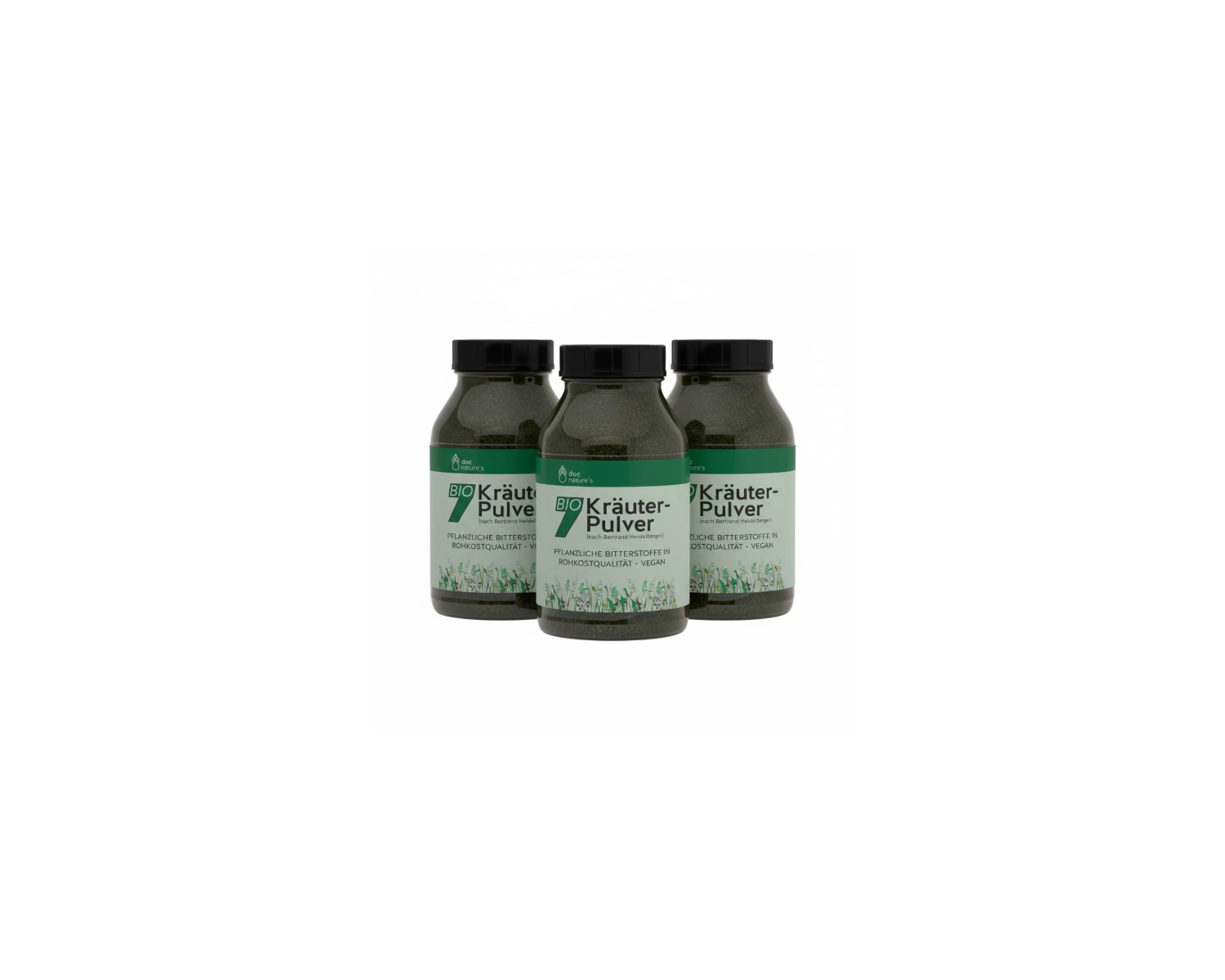 BIO 7 Bitterstoffe Pulver - Tägliche Kräuter-Routine mit 7 Bio-Pflanzen vor dem Essen, 75 g oder 150 g