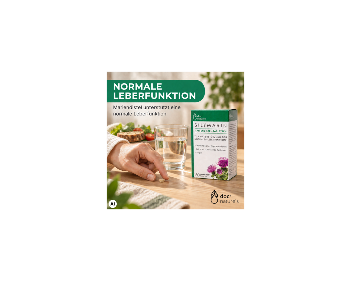 Silymarin Mariendistel-Tabletten - Zur Unterstützung einer gesunden Leberfunktion