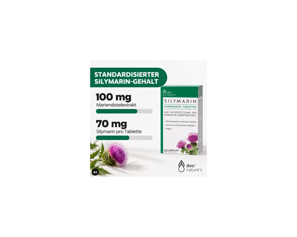 Silymarin Mariendistel-Tabletten - Zur Unterstützung einer gesunden Leberfunktion