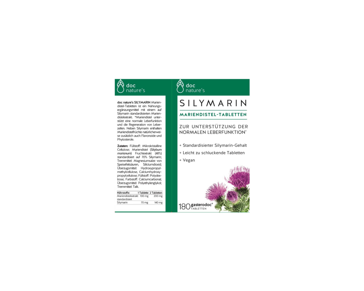 Silymarin Mariendistel-Tabletten - Zur Unterstützung einer gesunden Leberfunktion