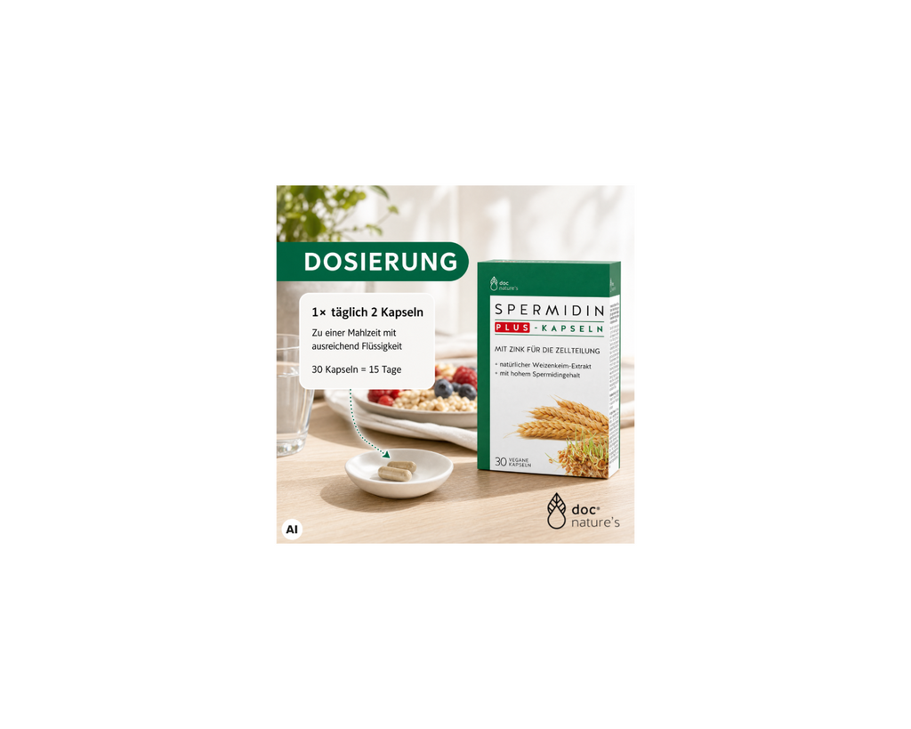 Spermidin Plus Zink Kapseln - Für Zellgesundheit & aktives Altern