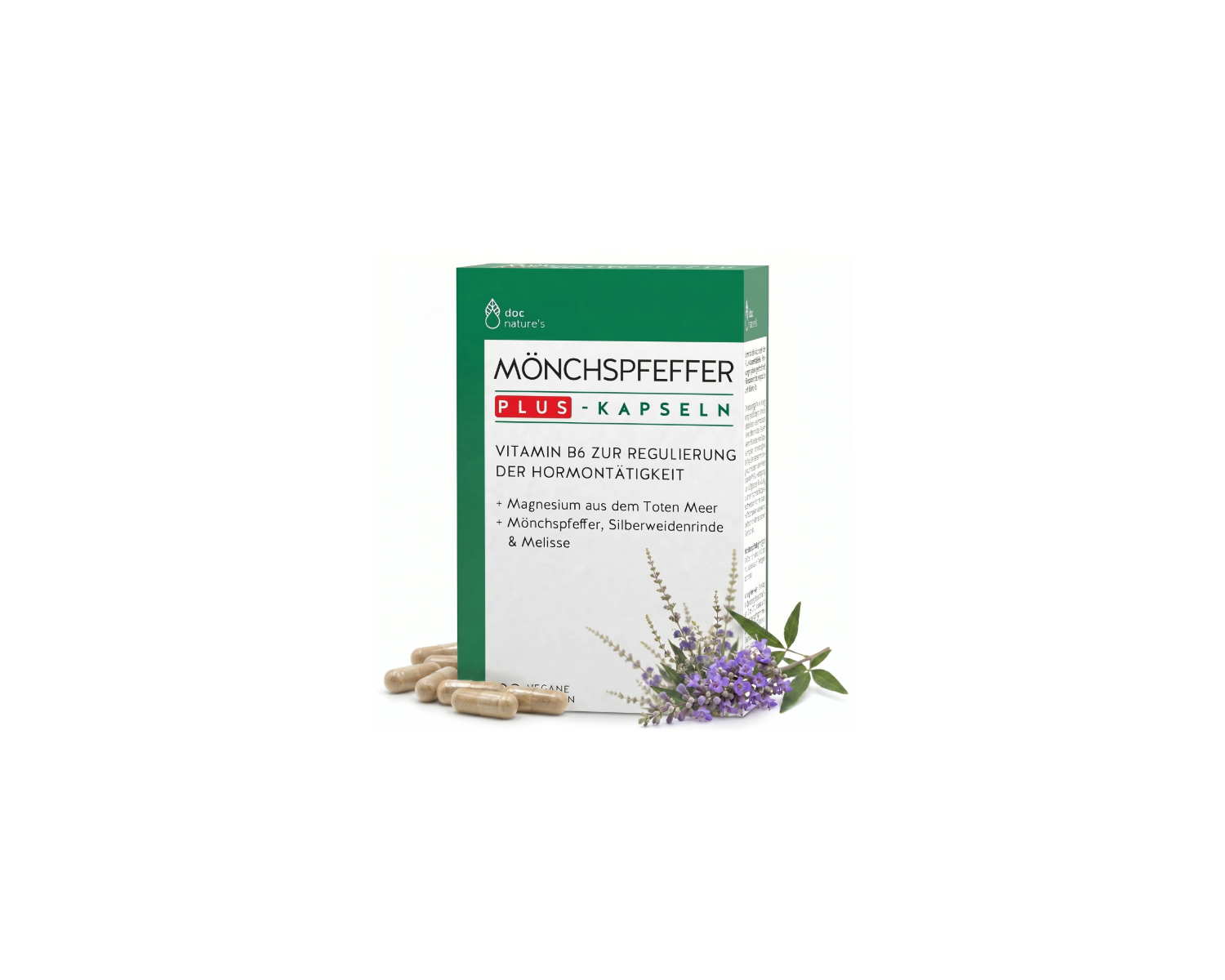 Mönchspfeffer Plus Kapseln - Für hormonelle Balance & einen regulären Zyklus