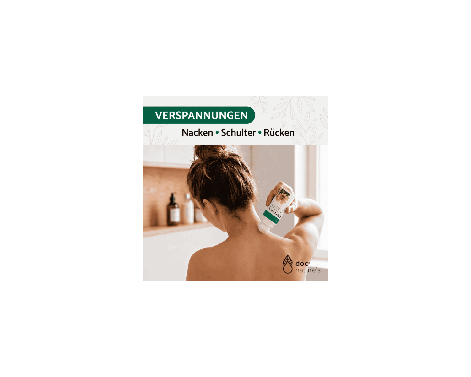Arnika Roll-On - Gezielte Massage bei Muskelverspannungen, jederzeit griffbereit, 50 ml