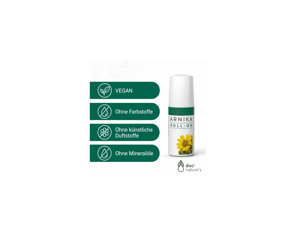 Arnika Roll-On - Gezielte Massage bei Muskelverspannungen, jederzeit griffbereit, 50 ml