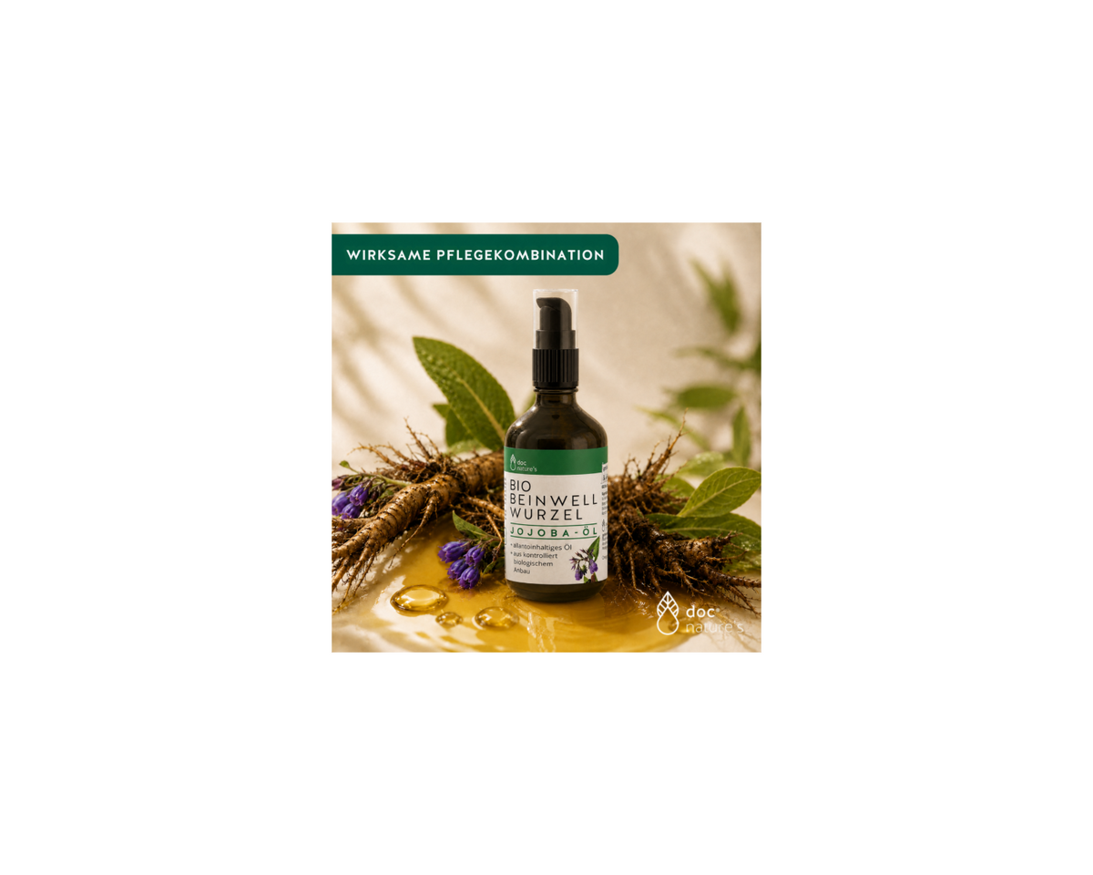 Bio Beinwellwurzel Jojoba-Öl - Pflanzliche Pflege für Muskeln, Gelenke & Rücken, 50 ml