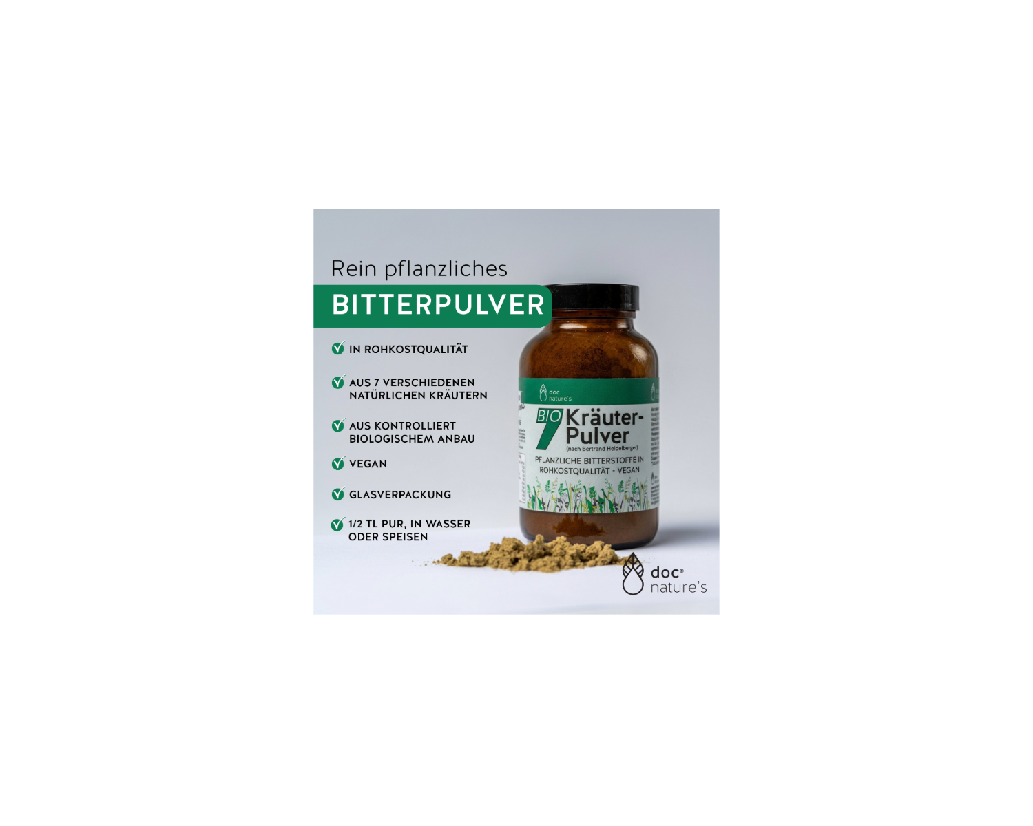 BIO 7 BITTERSTOFF-PULVER, ORIGINAL NACH BERTRAND HEIDELBERGER