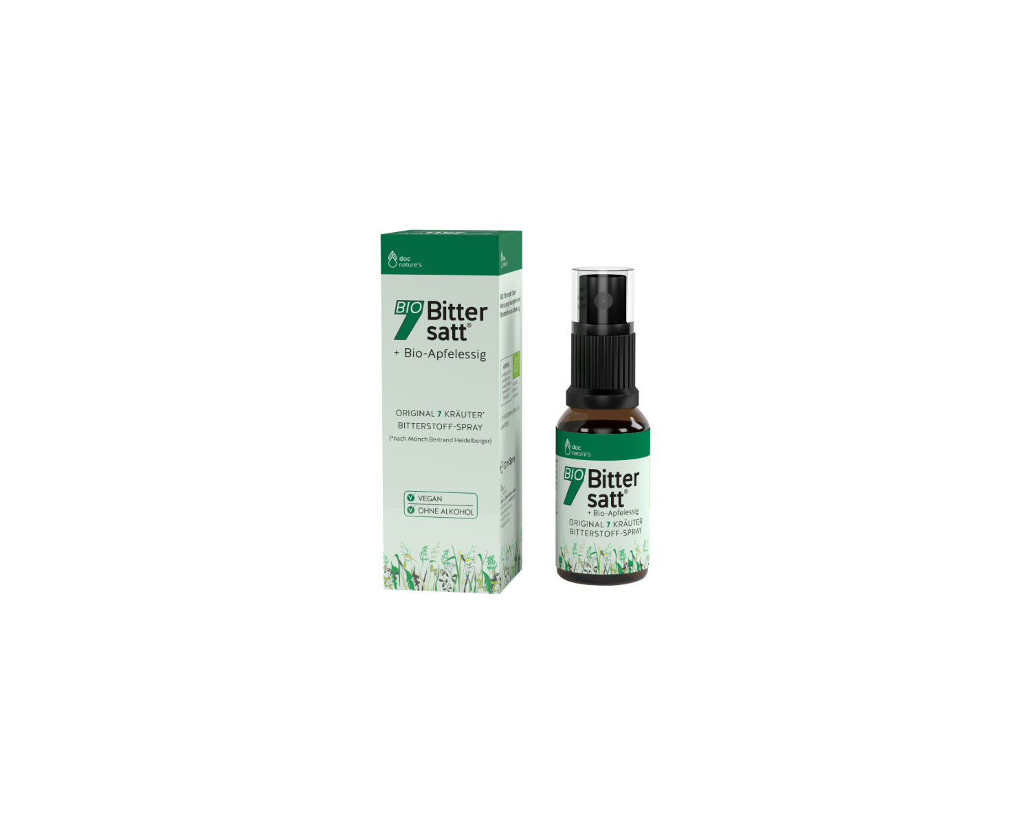 BIO 7 BITTERSATT® SPRAY, ORIGINAL NACH BERTRAND HEIDELBERGER, FÜR WENIGER LUST AUF SÜSSES