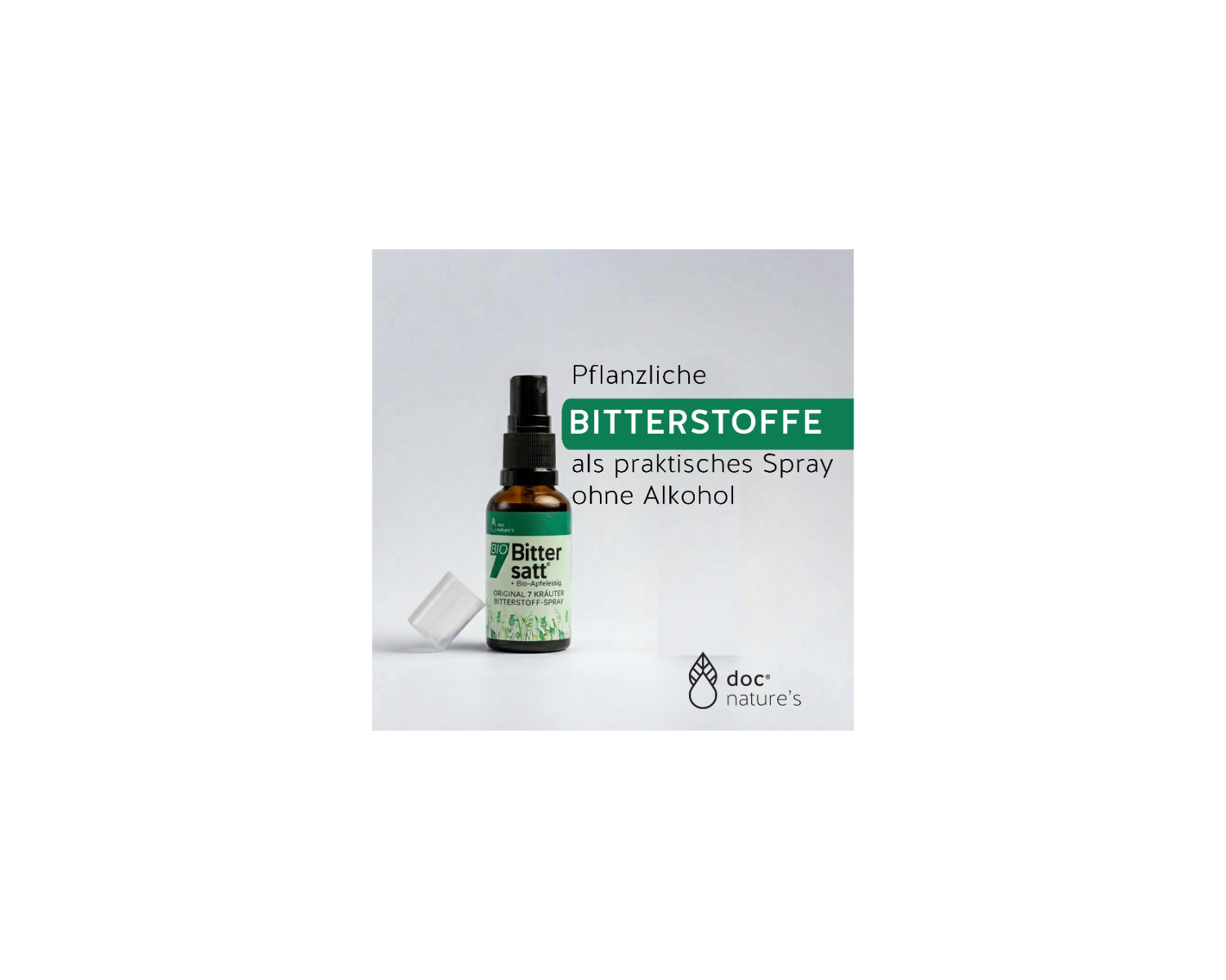 BIO 7 BITTERSATT® SPRAY, ORIGINAL NACH BERTRAND HEIDELBERGER, FÜR WENIGER LUST AUF SÜSSES