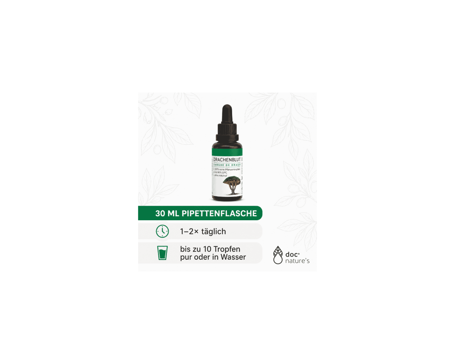 Sangre de Drago Drachenblut Tropfen - Traditioneller Pflanzenextrakt für innere Anwendung, 30 ml