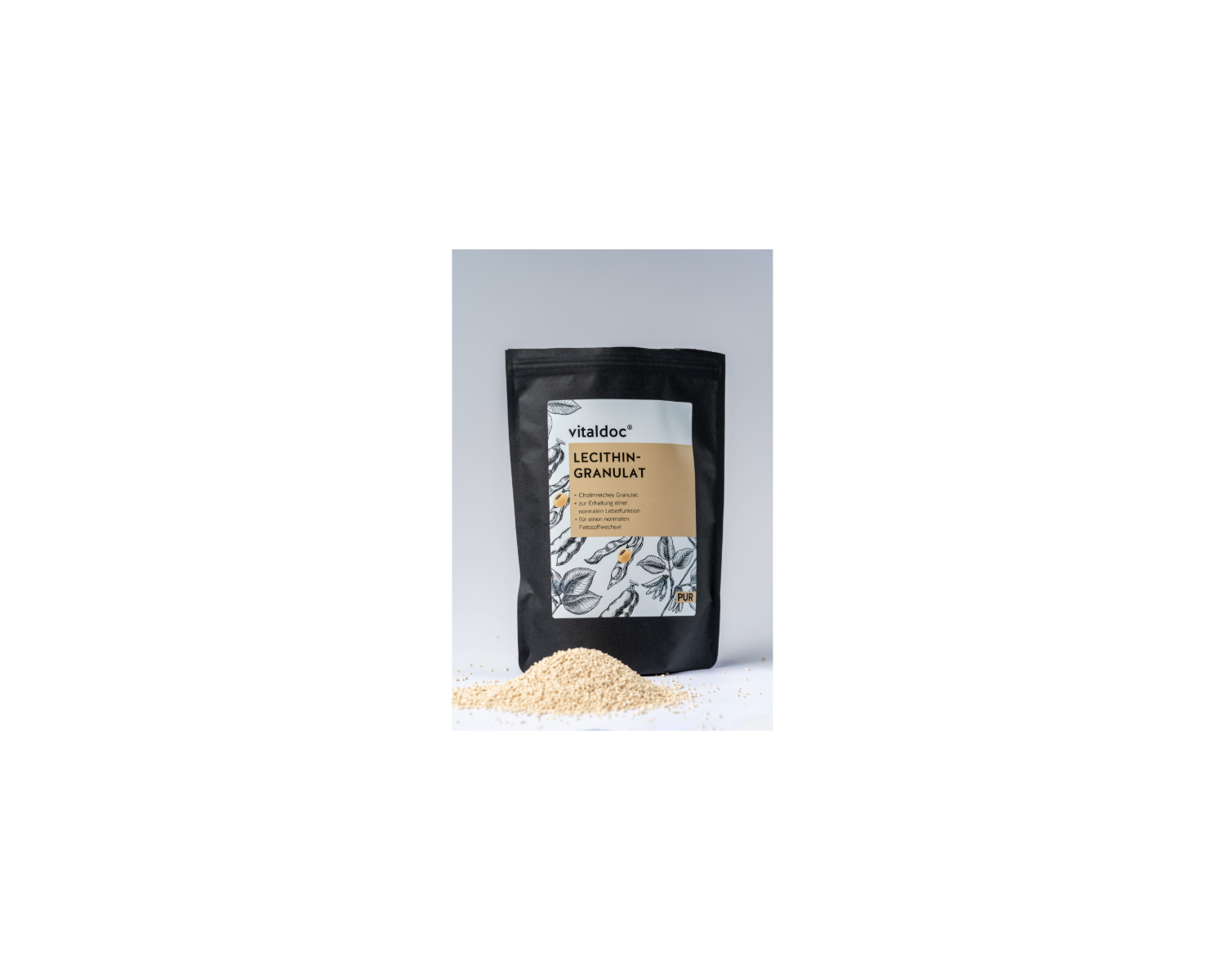 vitaldoc® LECITHIN GRANULAT, ZUR ERHALTUNG EINER NORMALEN LEBERFUNKTION UND EINEN NORMALEN FETTSTOFFWECHSEL