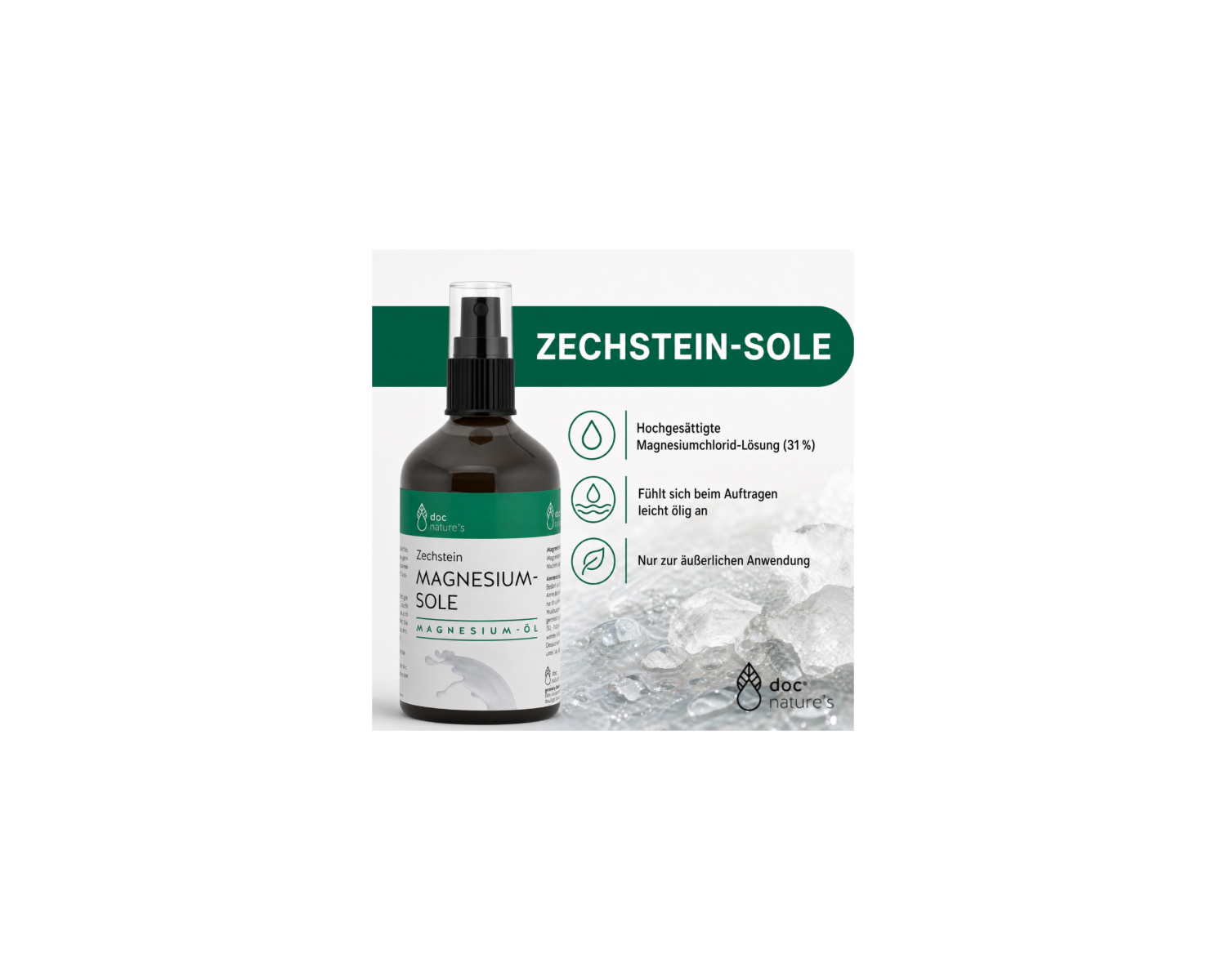 Zechstein Magnesium Öl - Transdermal | Für Muskeln, Krämpfe & Erholung nach dem Sport, 100 ml oder 500 ml