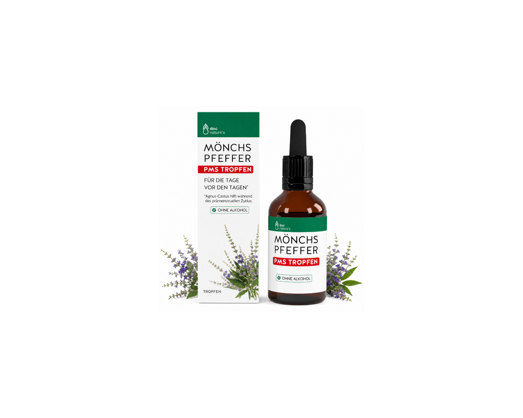 Mönchspfeffer PMS Tropfen - Pflanzlich für Zyklus, Stimmung & die Tage vor der Periode, 30 ml
