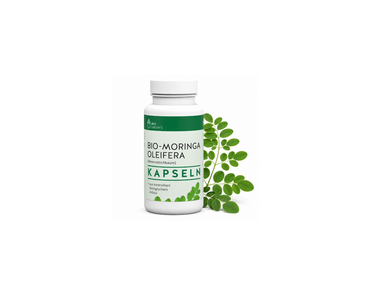 Bio Moringa Kapseln - Pflanzliche Nährstoffe für Energie & Vitalität im Alltag
