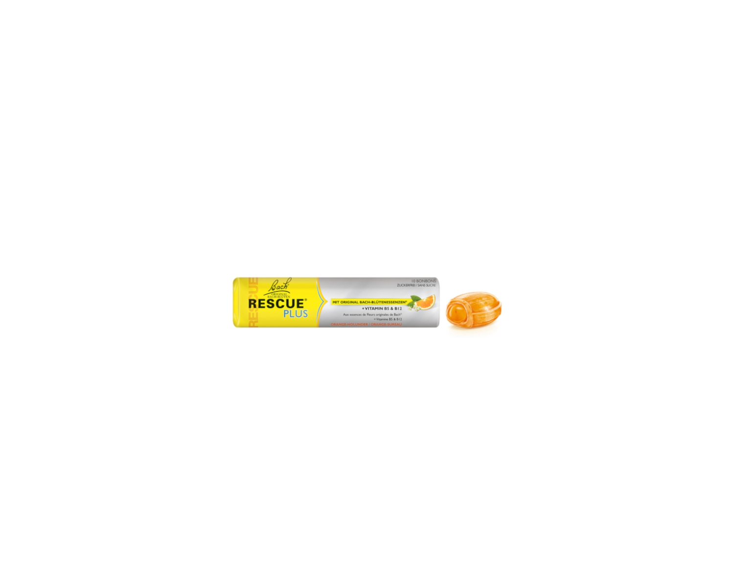 Bach Rescue Plus Bonbons mit Vitamin B5 & Vitamin B12