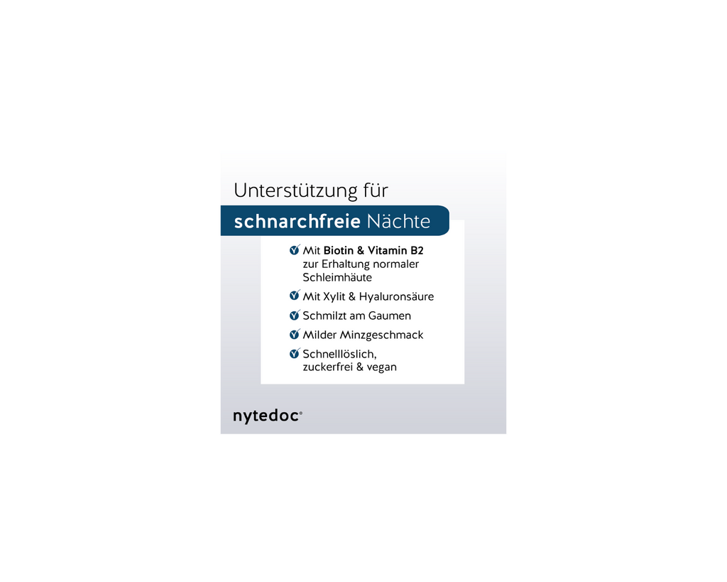 nytedoc® Snore-X® Gaumen-Streifen, für Rachenschnarcher