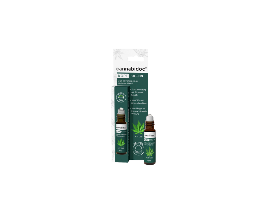 cannabidoc® KOPF ROLL-ON, ZUR ENTSPANNUNG UND MASSAGE