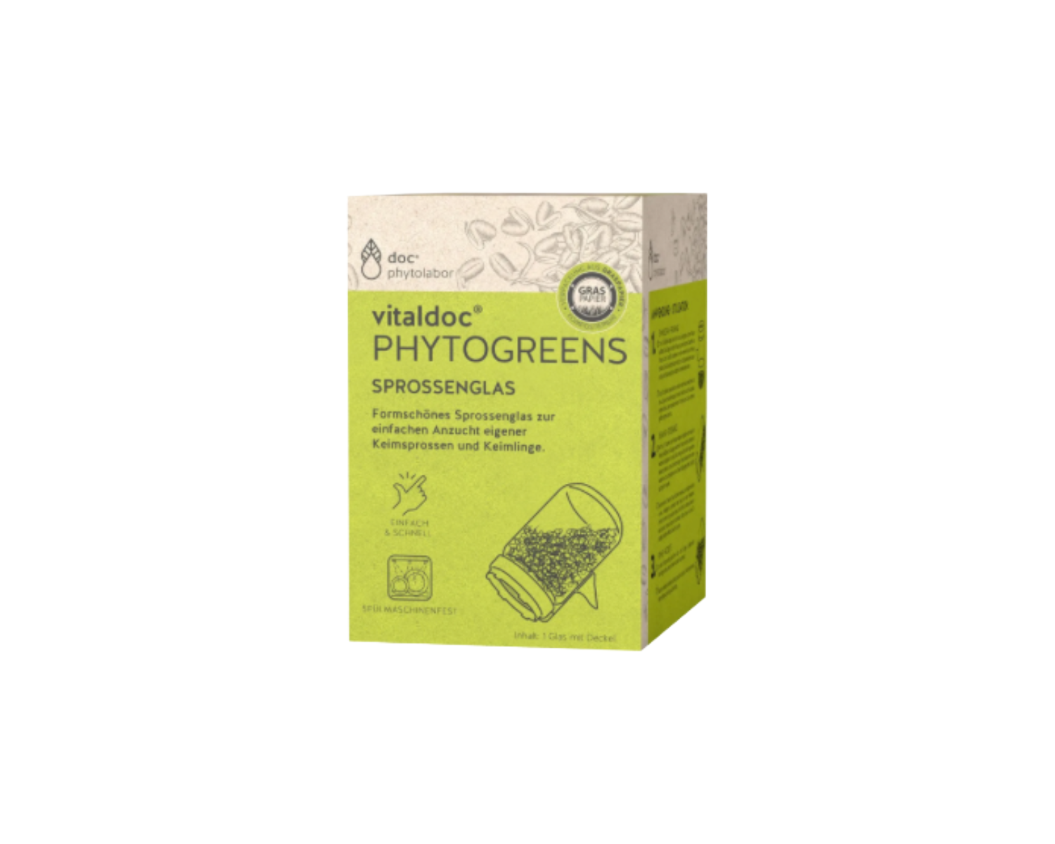 vitaldoc PHYTOGREENS Sprossenglas