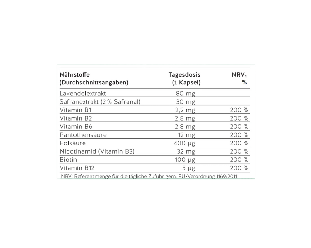 LAVENDEL-SAFRAN ANTI-STRESS-KAPSELN