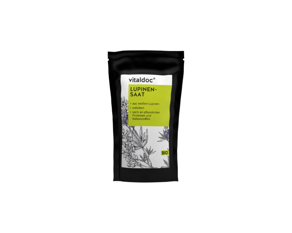 vitaldoc® Lupinen-Saat Bio, entbittert, aus weißen Lupinen, 350 g