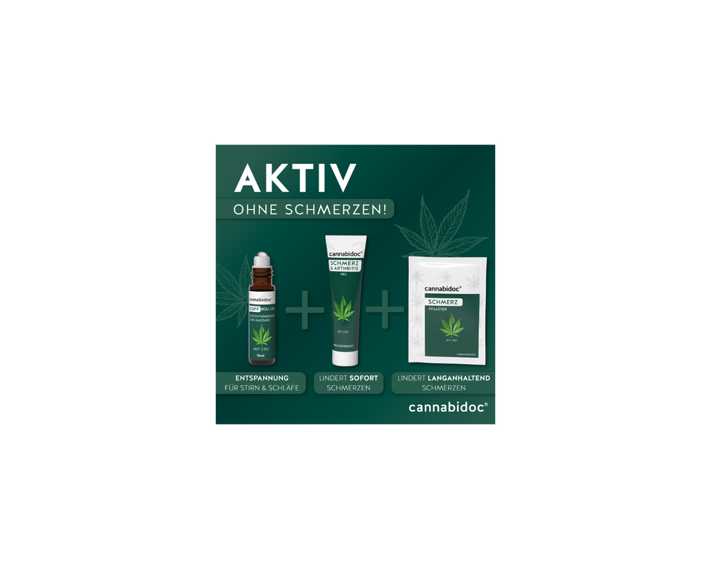 cannabidoc® Kopf Roll-on, zur Entspannung und Massage, 10 ml